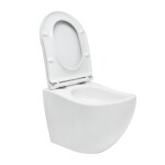 Wc s prkénkem softclose závěsné SAT Ergo vírové splachování zadní odpad SATERG1 SATERG1