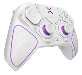 PDP Victrix Pro Hybrid bílá / Herní ovladač / bezdrátový/drátový / USB-C / výdrž baterie 20 h / PS5, PS4, PC (052-002-WH)