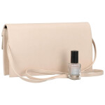 Elegantní psaníčko s vykrojenou klopou Borana, béžová