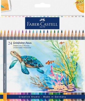 Faber Castell, Goldfaber Aqua, 114617, sada akvarelových pastelek, Underwater Treasures 24 ks