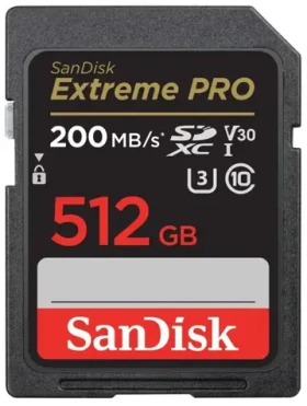 SanDisk SDXC UHS-I U3 512GB SDSDXXD-512G-GN4IN