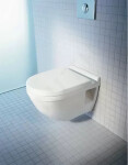 DURAVIT - Starck 3 Závěsné WC, s HygieneGlaze, bílá 2206092000