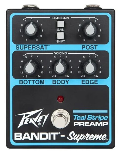Peavey Bandit Supreme Teal Stripe Preamp Pedal