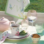 GREEN GATE Sklenice na víno Alice Pale Pink 600 ml, růžová barva, sklo