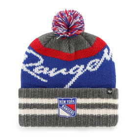 47 Brand Pánská Zimní Čepice New York Rangers Hyperbolic ’47 Cuff Knit