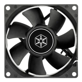 SilverStone FN80 černá / 80mm / Hydraulic Bearing / 22.9 dB @ 2000 RPM / 27.81 CFM / 3-Pin (SST-FN80B)