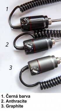 OLSEN SPA - Topná tyč PATRONA s termostatem - Barva topné tyče - Černá, Výkon topné tyče - 900 W RADPST415