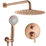 REA - Podomítková sprchová sada Ontario Brush Copper + BOX REA-P5650