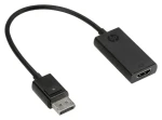 HP adaptér DisplayPort na HDMI True 4K černá / Redukce / DisplayPort - HDMI / 4K (2JA63AA)
