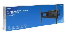 Savio UTV-04 černá / Držák na TV / 37-86" / VESA do 600x400 / nosnost 60 kg / náklon 5-15° (UTV-04)