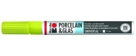 Marabu Popisovač na sklo/porcelán 1-2 mm - reseda