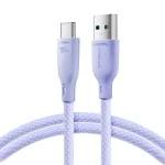 Joyroom Multi-Color Series S-A34 Nabíjecí kabel USB-A (M) - USB-C (M) 100W 1m fialová (6941237110459)
