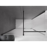 MEXEN/S - Velar sprchový kout, posuvné dveře 140 x 80 cm, dekor, černá 871-140-080-31-70