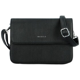 Stylová dámská koženková crossbody kabelka MaxFly Hanele, černá