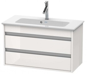 DURAVIT - Ketho Umyvadlová skříňka 48x80x39 cm, 2 zásuvky, lesklá bílá KT645302222