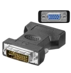 MicroConnect Analog adaptér DVI-I (M) - VGA (F) černá (MONAJ)