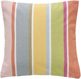 Ib Laursen Bavlněný povlak na polštář Multuciloured Stripes 50 × 50 cm, multi barva, textil