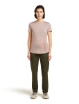 Dámské merino triko s krátkým rukávem ICEBREAKER Wmns 125 Cool-Lite Sphere SS Tee Vert, Pink Quartz velikost: L
