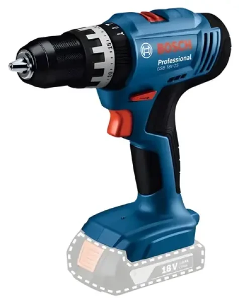 BOSCH GSB 18V-25 Professional modrá/černá / Aku příklepová vrtačka / 18V / 1650 ot-min / 65 Nm / bez aku (06019K9300)
