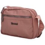 Trendy dámská koženková crossbody kabelka Dolffy new, starorůžová