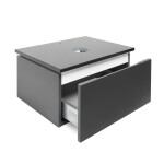 Koupelnová skříňka s žulovou krycí deskou SAT Feel 60x30x46 cm antracit mat SATFEEL60ANTZ SATFEEL60ANTZ