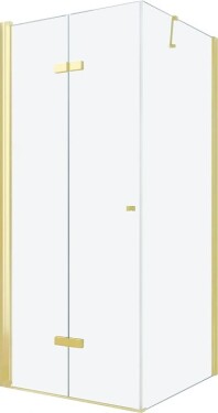 MEXEN/S - LIMA sprchový kout 70x80, transparent, zlatá 856-070-080-50-00