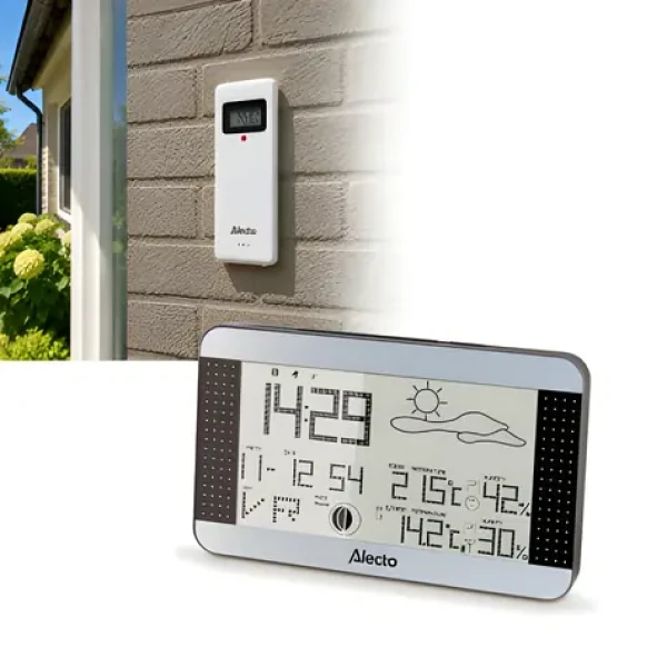 Alecto WS-1700 / Meteostanice / bezdrátový senzor / 7,7" displej (WS-1700)