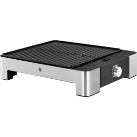WMF Lono Quadro elektrický gril stolní gril manuálně nastavitelná teplota černá, stříbrná