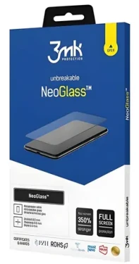 3mk NeoGlass Samsung Galaxy A22 5G černá / Hybridní sklo / 0,3 mm / Odolné proti prasknutí