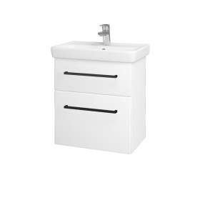 Dřevojas - Umyvadlová skříňka GO SZZ2 55 - M01 Bílá mat / Úchytka T06 / M01 Bílá mat 204655H