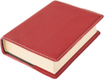Kožený obal na knihu KLASIK XL 25,5 x 39,8 cm - kůže červená