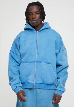 Heavy Stone Washed 90's Zip Hoodie royal