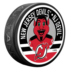 Mustang Puk New Jersey Devils NHL NJ Devil Mascot Textured Puck