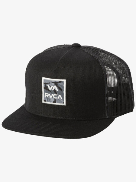 RVCA ATW PRINT black pánská kšiltovka s rovným kšiltem