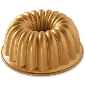 Nordic Ware Hliníková forma na bábovku Elegant Gold, zlatá barva, kov