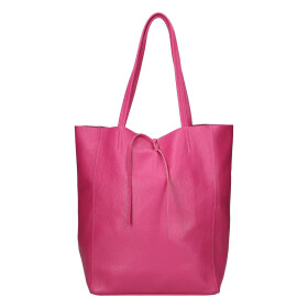 Luxusní dámská kožená kabelka Jane, fuchsiová