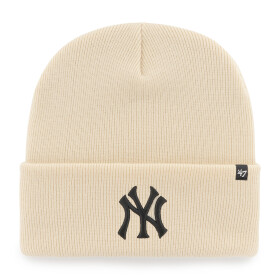 47 Brand Pánská zimní čepice New York Yankees MLB Haymaker '47 CUFF KNIT Natural
