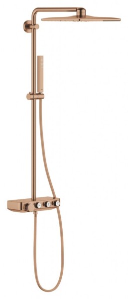 GROHE - Euphoria SmartControl Sprchový set Cube 310 Duo s termostatem, 2 proudy, kartáčovaný Warm Sunset 26508DL0