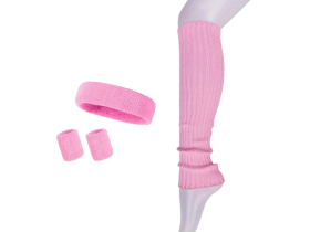 Dovoz Sada růžových potítek a čelenky