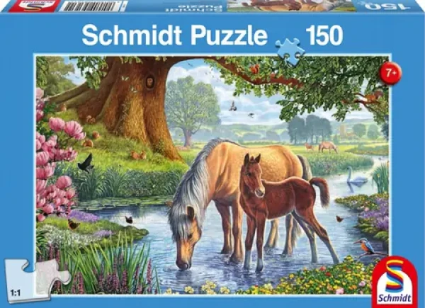 SCHMIDT Puzzle Koně v řece