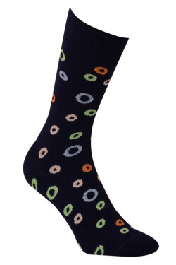Vzorované pánské ponožky PERFECT MAN-CASUAL Námořnictvo 39/41