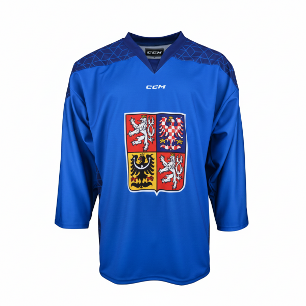Nový dres české hokejové reprezentace 2025/2026 CCM Fandres replica - modrý Velikost: dětský 110