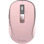 YENKEE YMS 2085PK WL NOBLE růžová / bezdrátová optická myš / 2400 DPI / 5 tlačítek / 2.4 GHz / BT / USB-C (8590669333899)