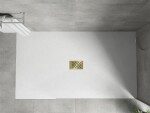 MEXEN/S - Hugo sprchová vanička SMC 170x100, bílá, krytka zlatá 42101017-G