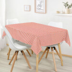 Vinylový ubrus ČERVENÉ KOSTKY 140 x 180 cm