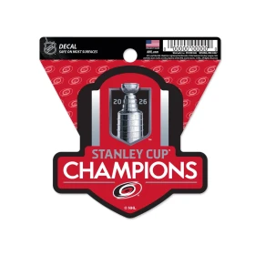 Wincraft Samolepka Carolina Hurricanes NHL 2026 Stanley Cup Champions Multi Decal% 1 ks