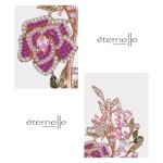 Exkluzivní květinová brož Swarovski Elements Alfonsa, Barevná/více barev