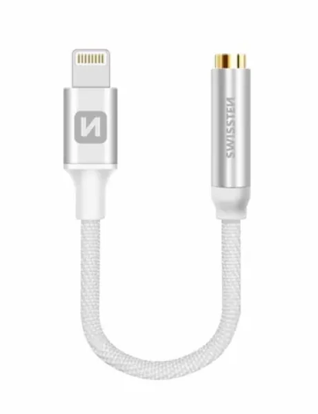 SWISSTEN Audio adaptér Lightning/Jack (samice) 0.15m