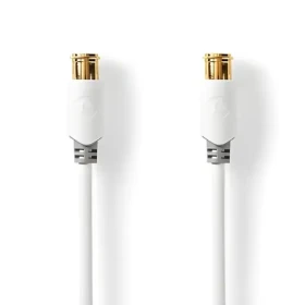 Nedis F Quick kabel F(M)-F(M) pozlacený bílá / Kabel / 75 Ohm / 90 dB / dvojité stínění / 5 m / PVC (CSBW41300WT50)