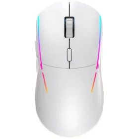 YENKEE YMS 3500WE SAMURAI WL bílá / bezdrátová herní optická myš / 5000 DPI / 6 tlačítek / 2.4 GHz / USB-C (8590669323463)